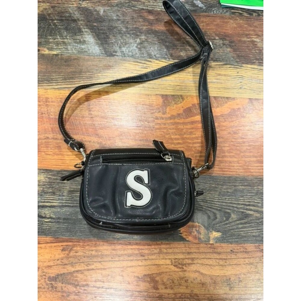 90s Y2K Small S Purse Black Tiny Shoulder Bag
